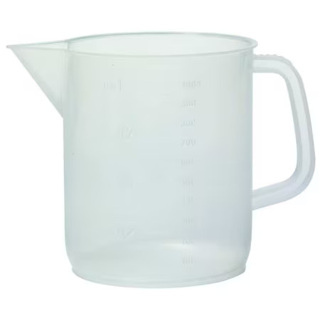 Dynalon 326495-2000 Beaker, Polypropylene, Low Form With Handle, 2 L / 67.62 Fl