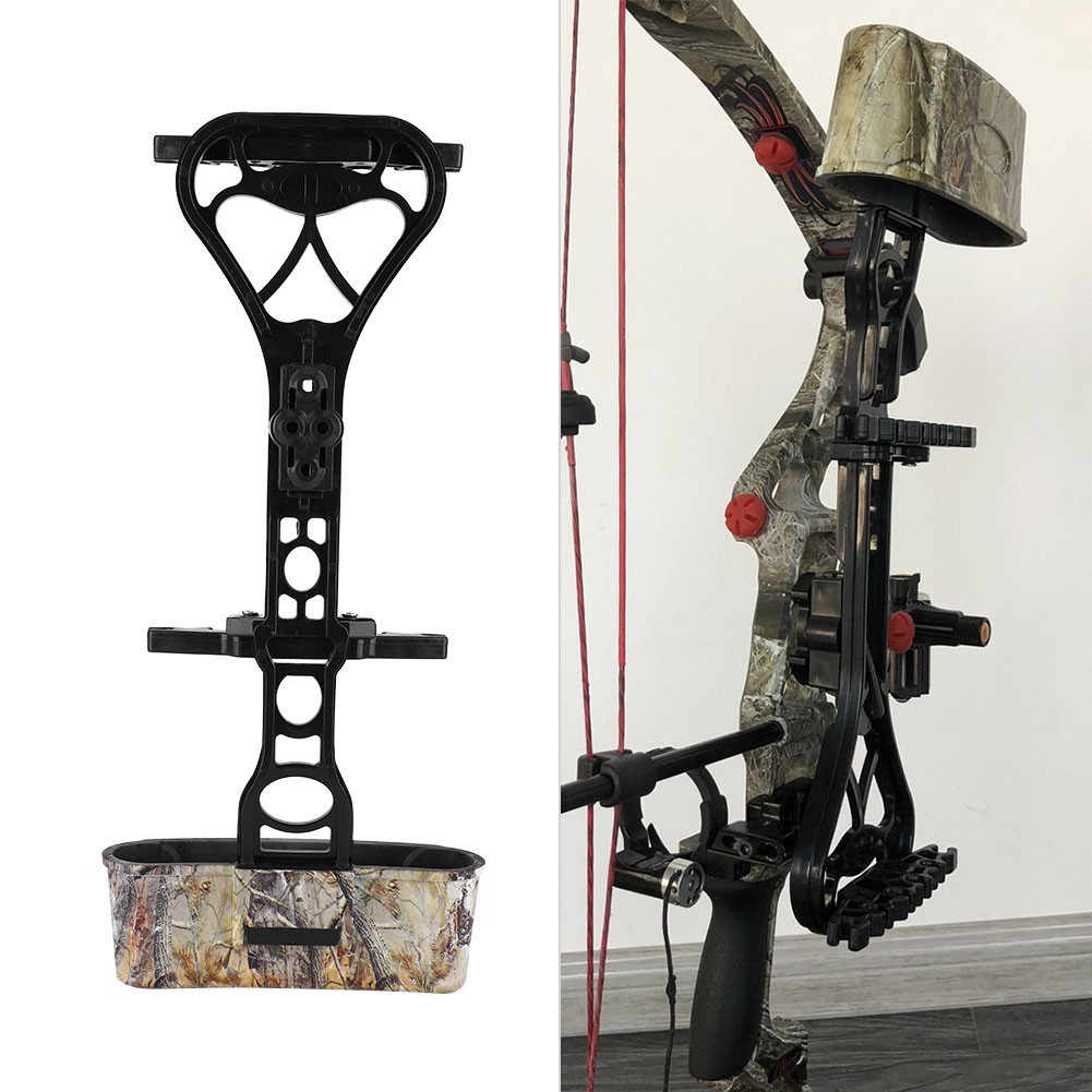 Archery Quiver Black Accessory Universal For Compound Bow Hunting Shooting