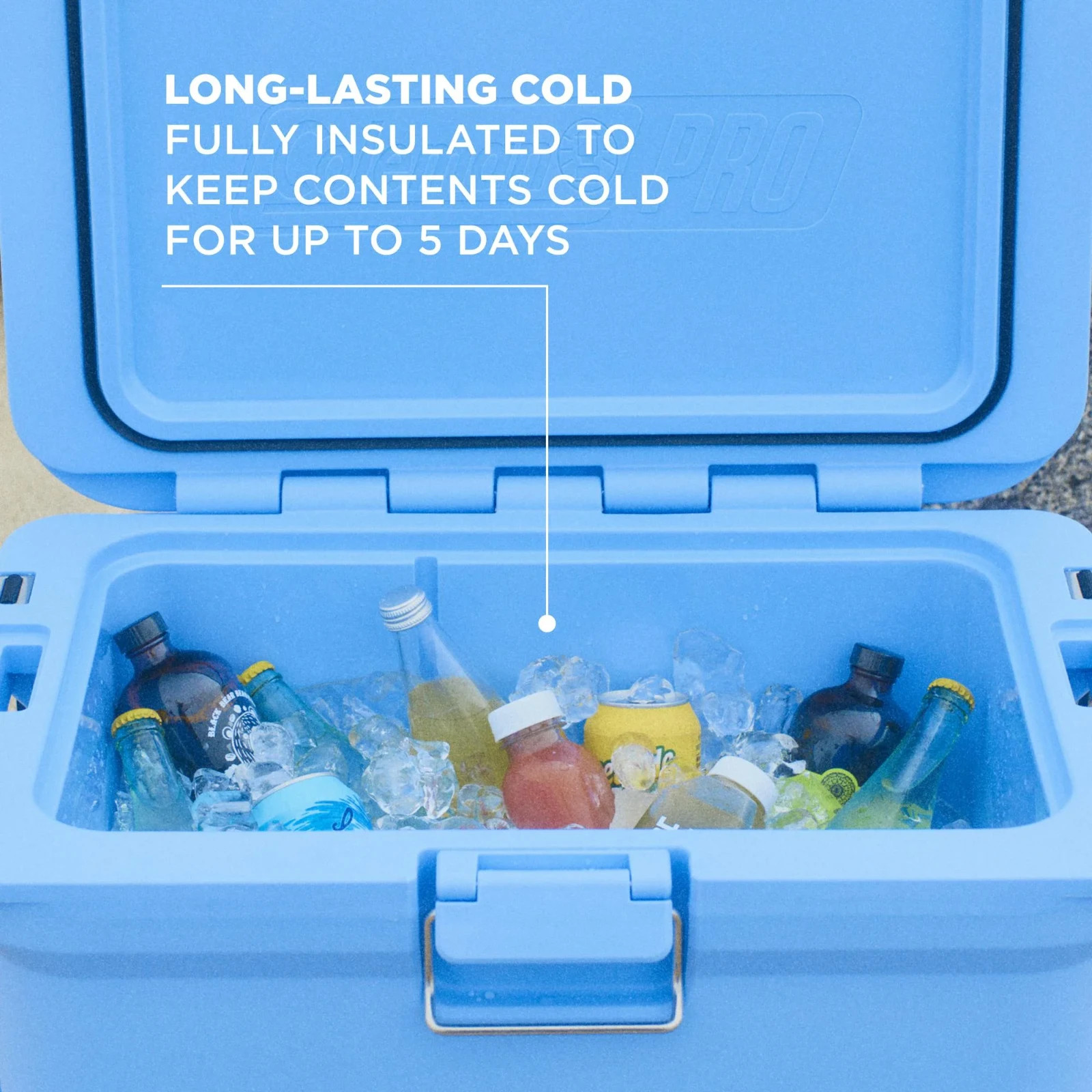 Coleman Pro 55qt Hard Sided Cooler Blue Sky