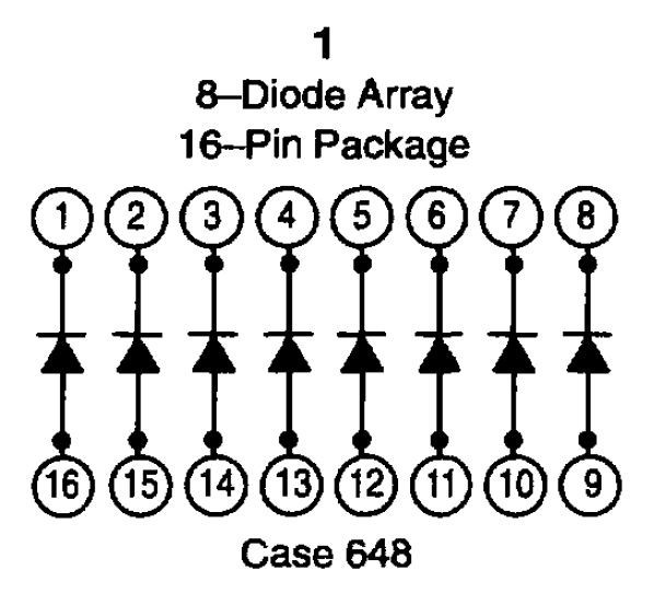 Motorola - MAD1108P - IC. Diode Array, 8 Element Encapsulated Monolithic, New