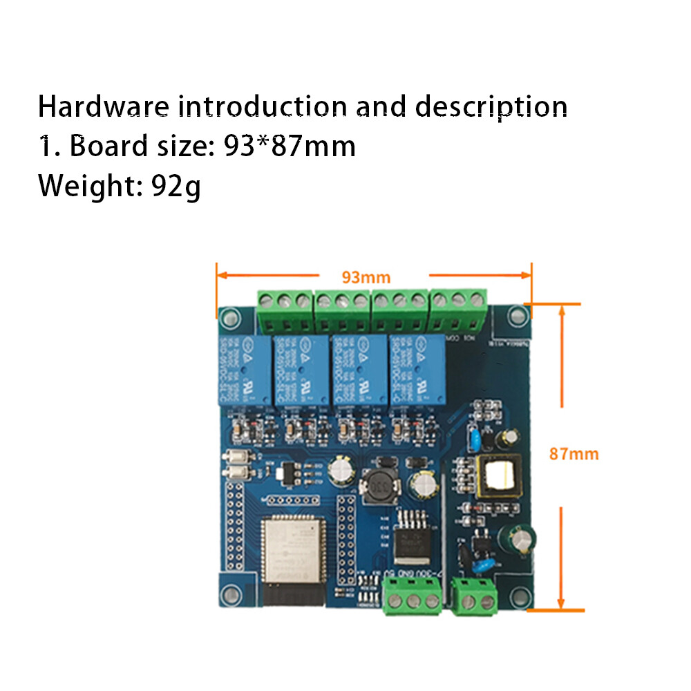 AC/DC ESP32 WIFI Bluetooth 4CH Relay Module ESP32- Development board