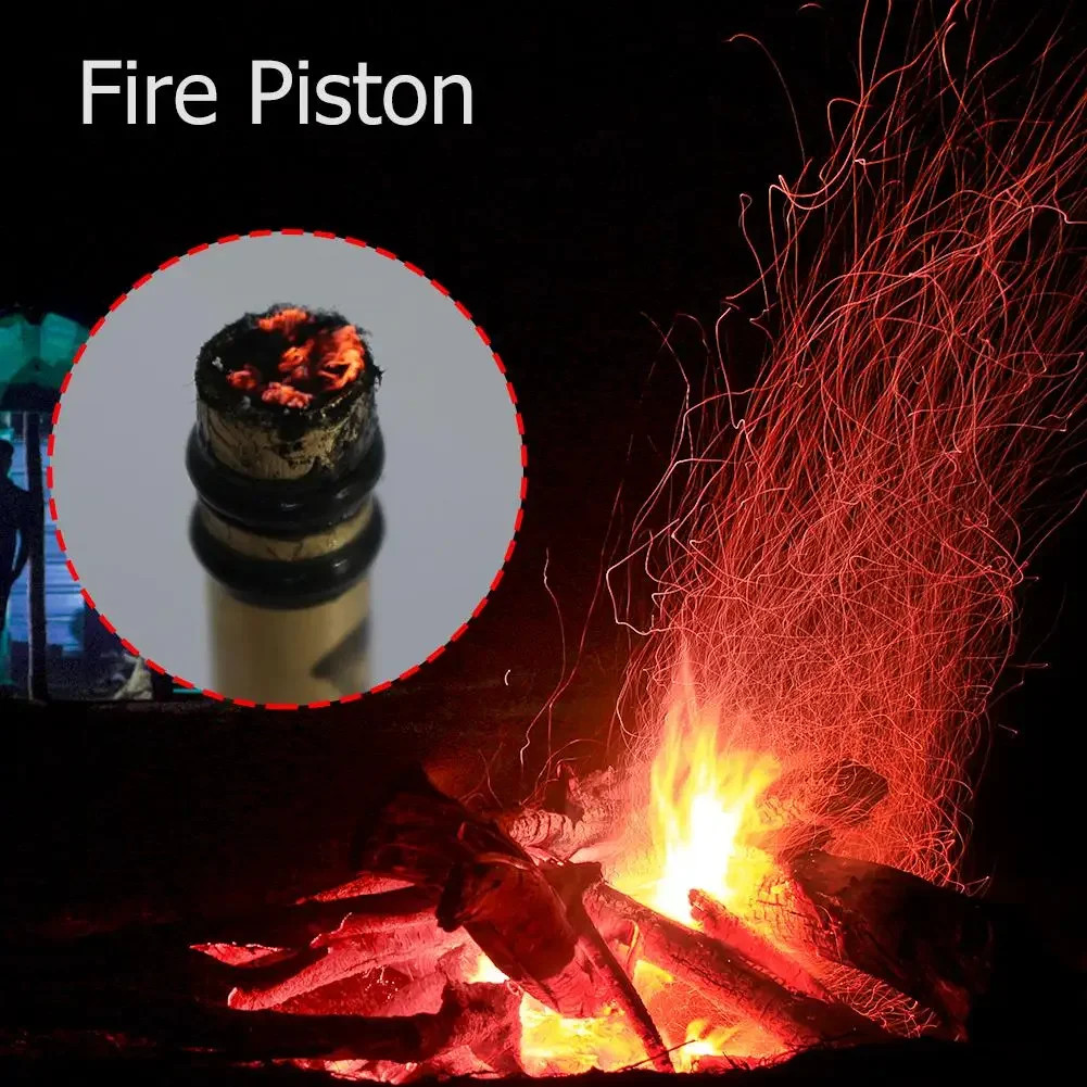 Brass Emergency Fire Tubes Practical Compression Outdoor Igniter Tube Fire Start
