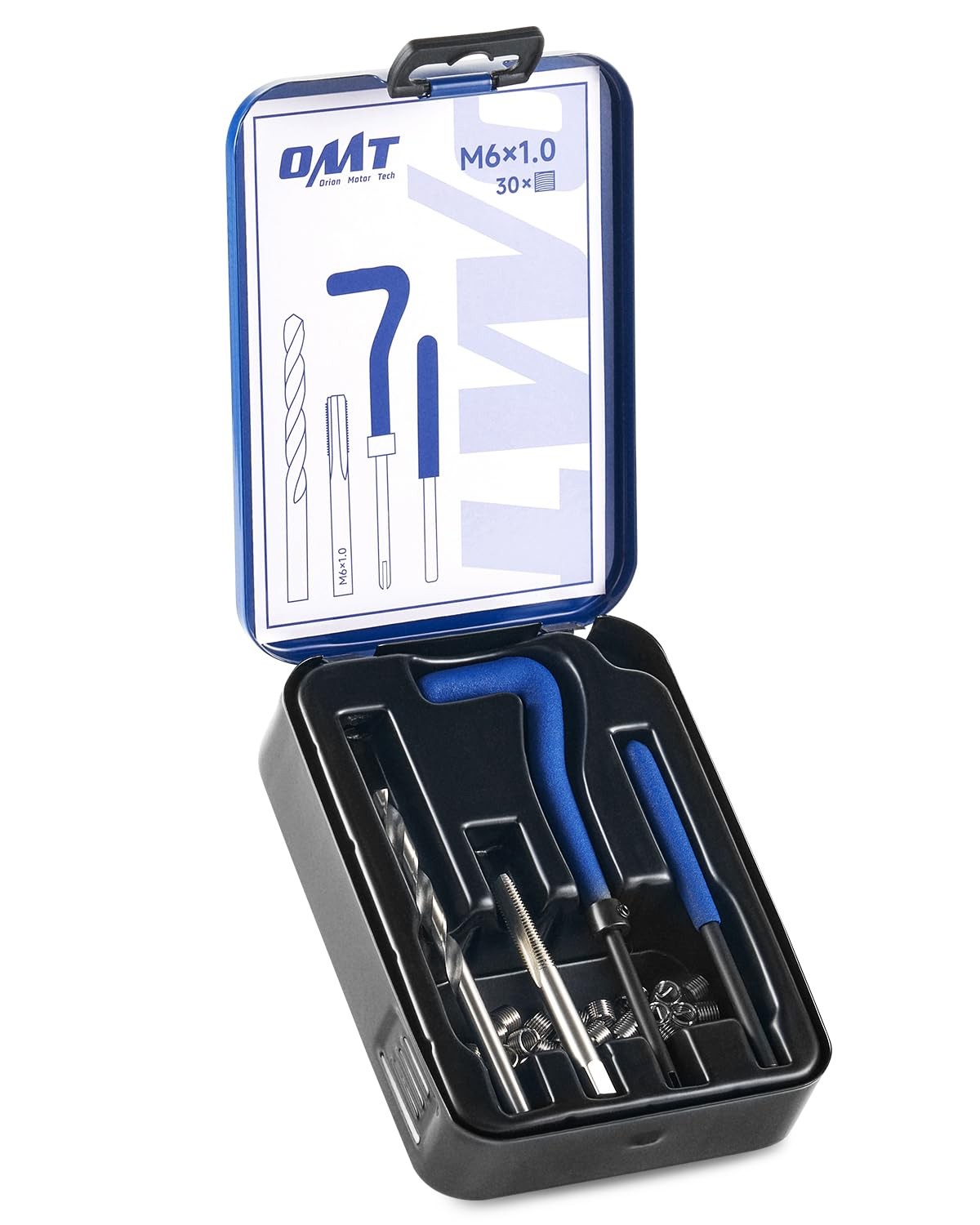 Helicoil Thread Repair Kit, M6x1.0 Thread Repair Tool with HSS Drill Bit  30 ...
