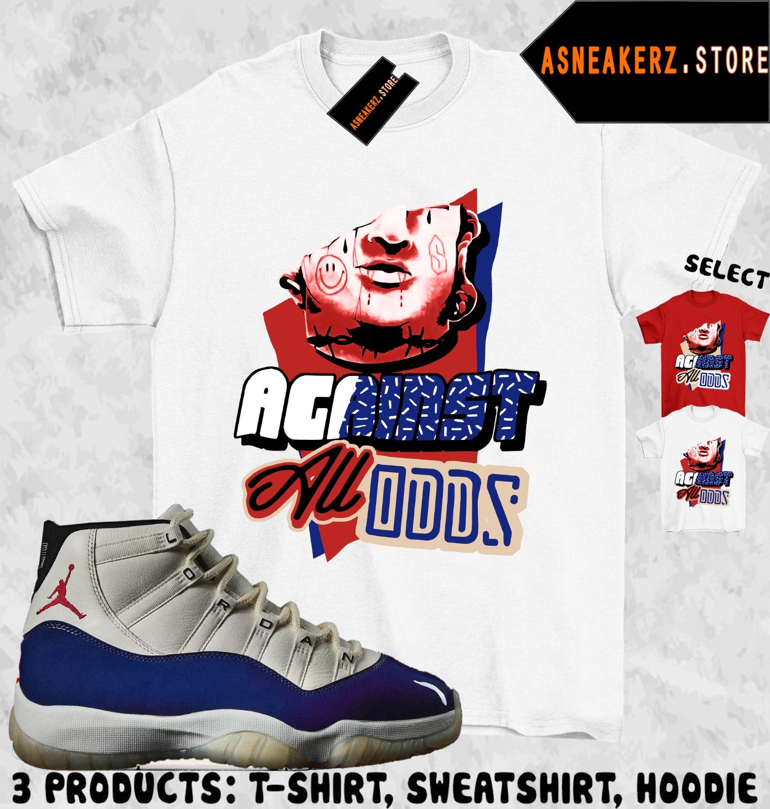 Shirt To Match AJ 11 Rare Air 2025 Sneaker Matching Tee Against All Odds T-Shirt