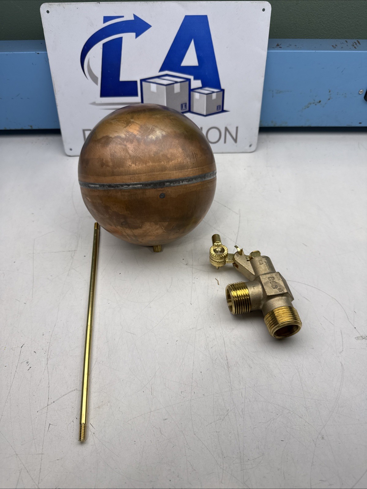 Bob Control Devices Float Valve 1" Extractor Brass Valve Copper Ball