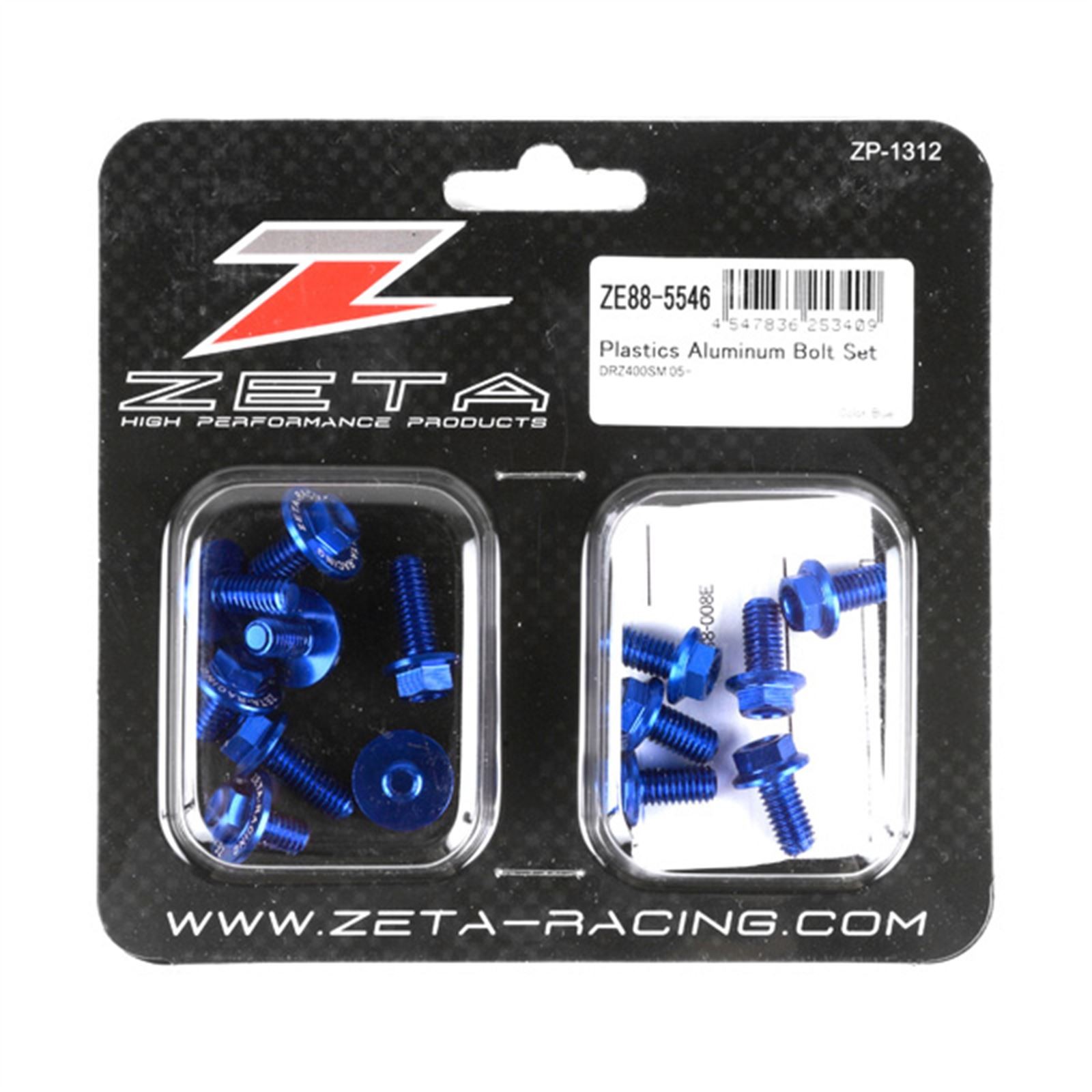 Zeta Aluminum Bolt Kit Blue ZE88-5546