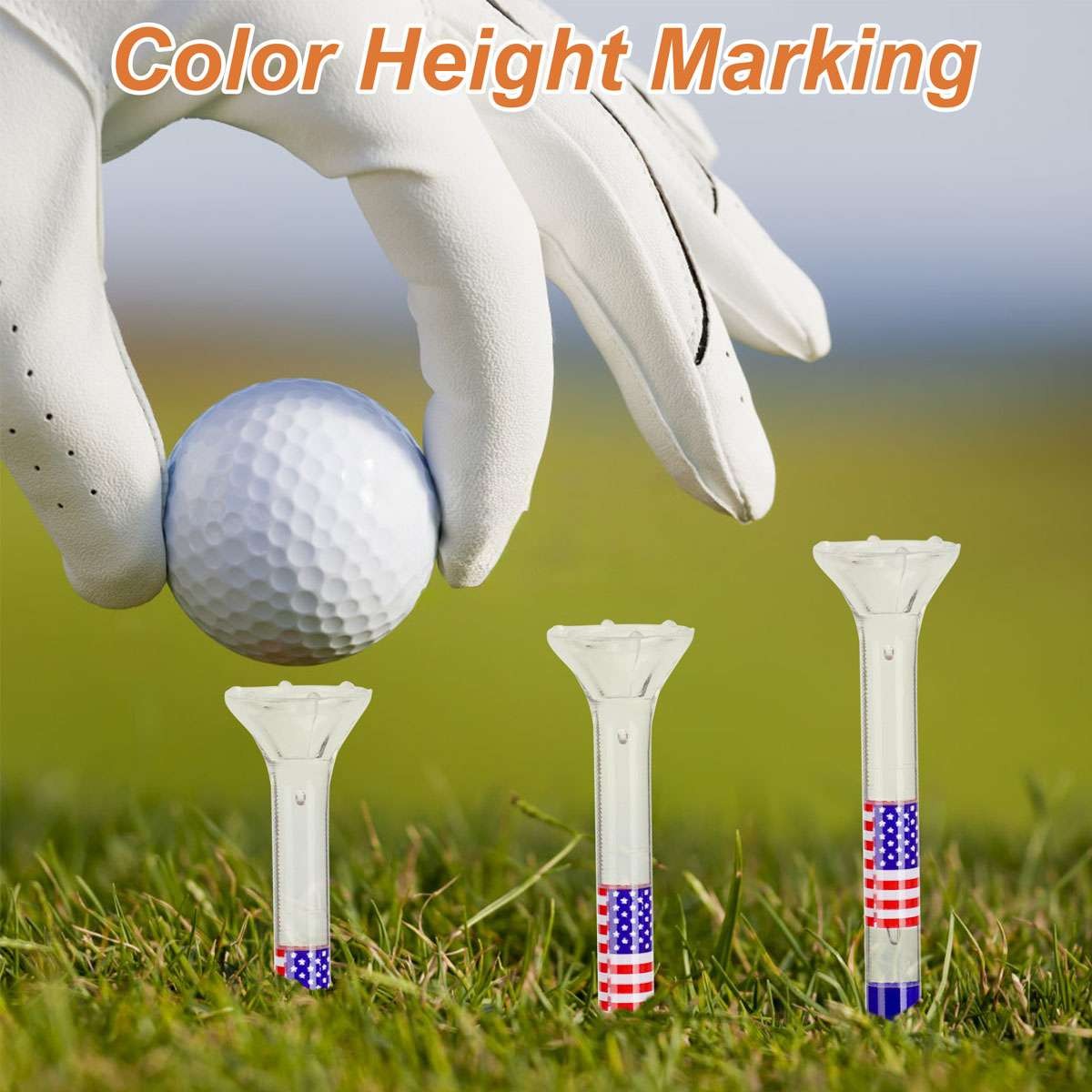 Big Top Cup 3 1/4 Inch Golf Professional Plastic Tees Training Aid 50PCS