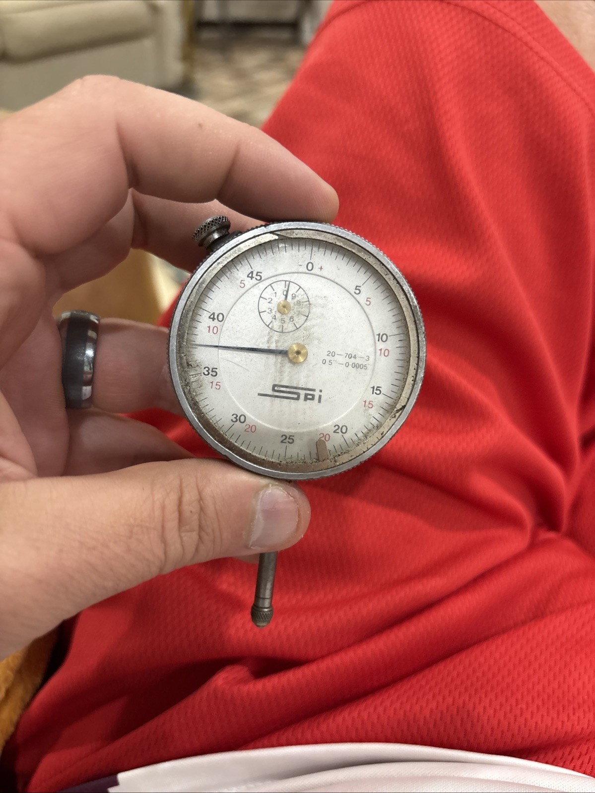 SPI 20-704-3 Standard Dial Indicator .5" Range - .0005" Grad