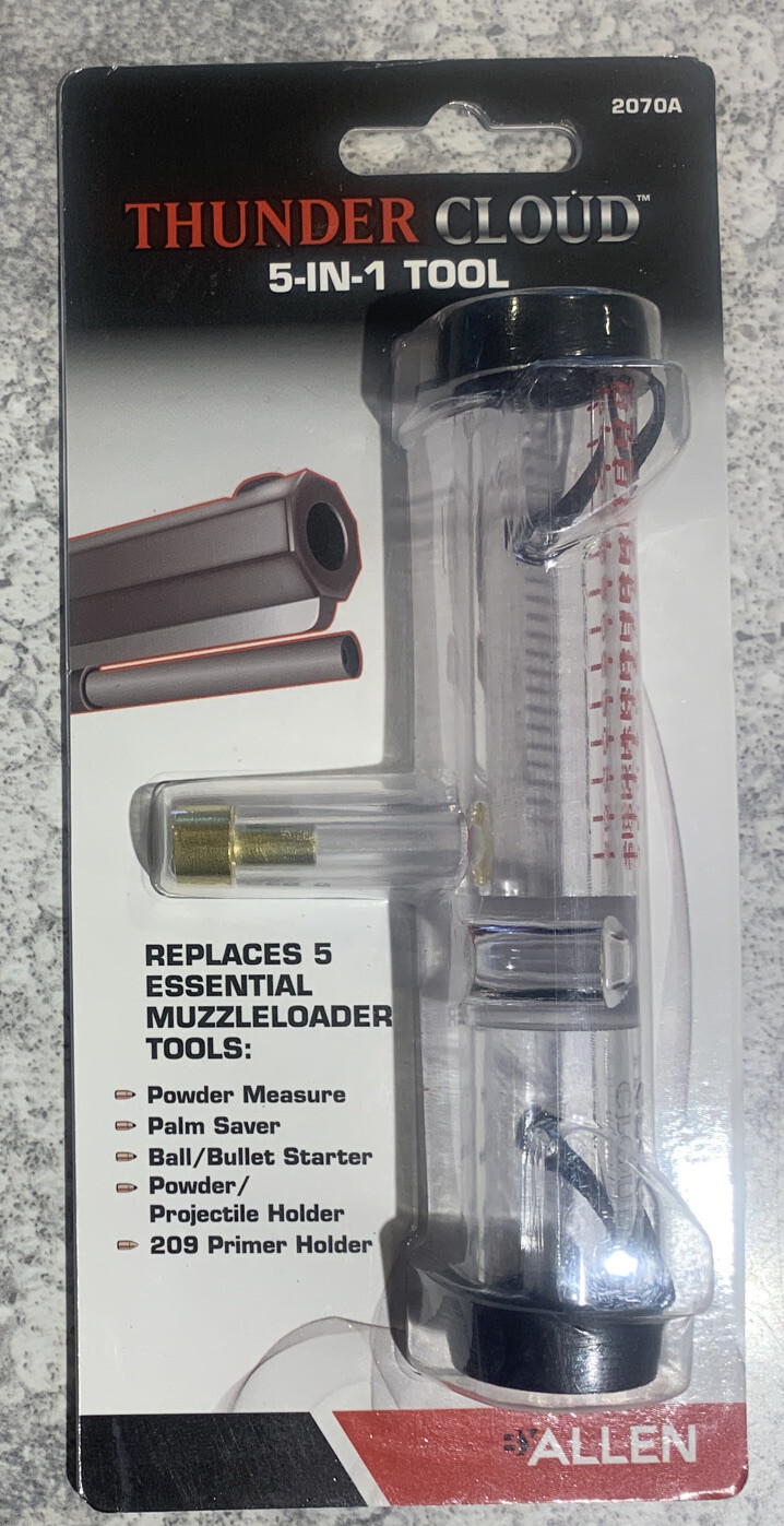 Allen Thunder Cloud 5 In 1 Muzzleloader Tool Black Powder