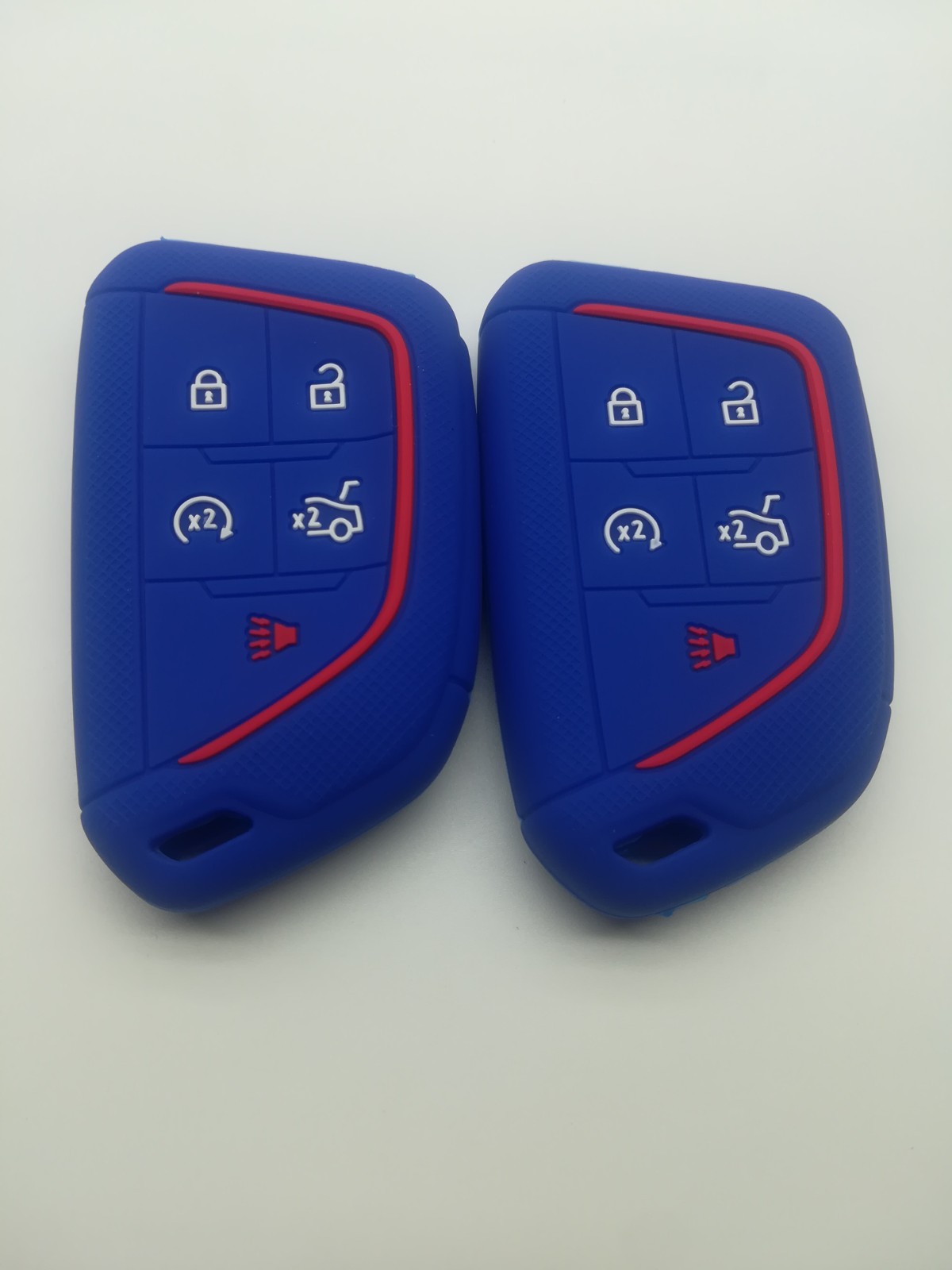 2*Silicone Key Cover for 2020 2021 2022 2023 2024 2025 Cadillac CT4 Cadillac CT5