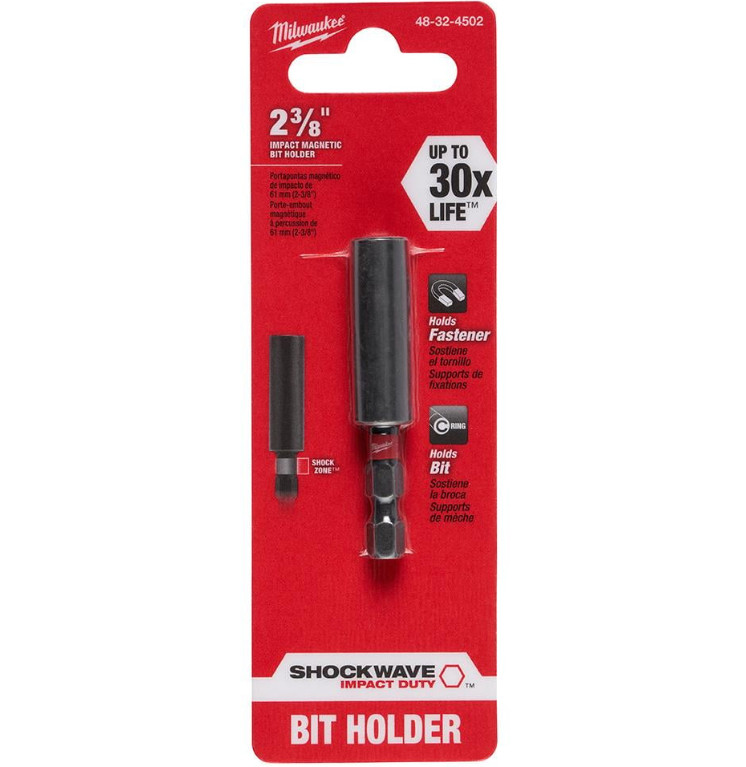Milwaukee SHOCKWAVE Impact Duty Compact Magnetic Bit Tip Holder 48-32-4502