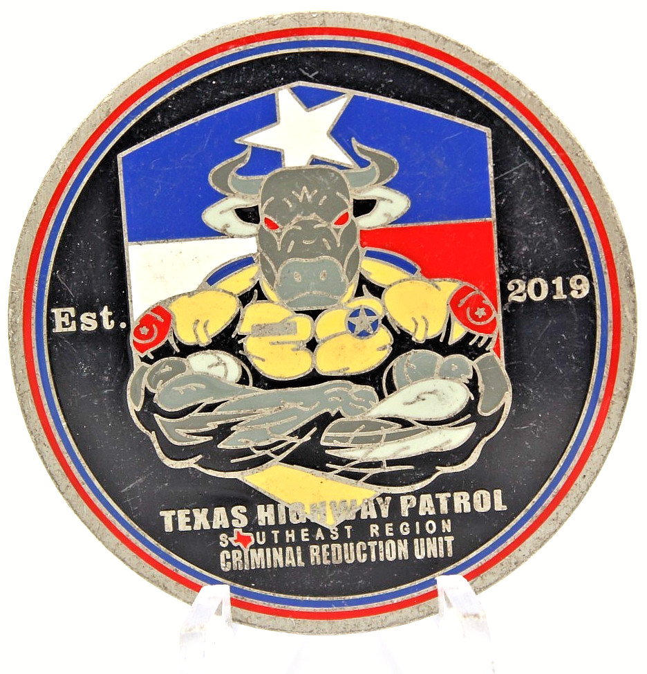 Texas Highway Patrol Southeast Criminal Reduction Unit Challenge Coin 1.6"