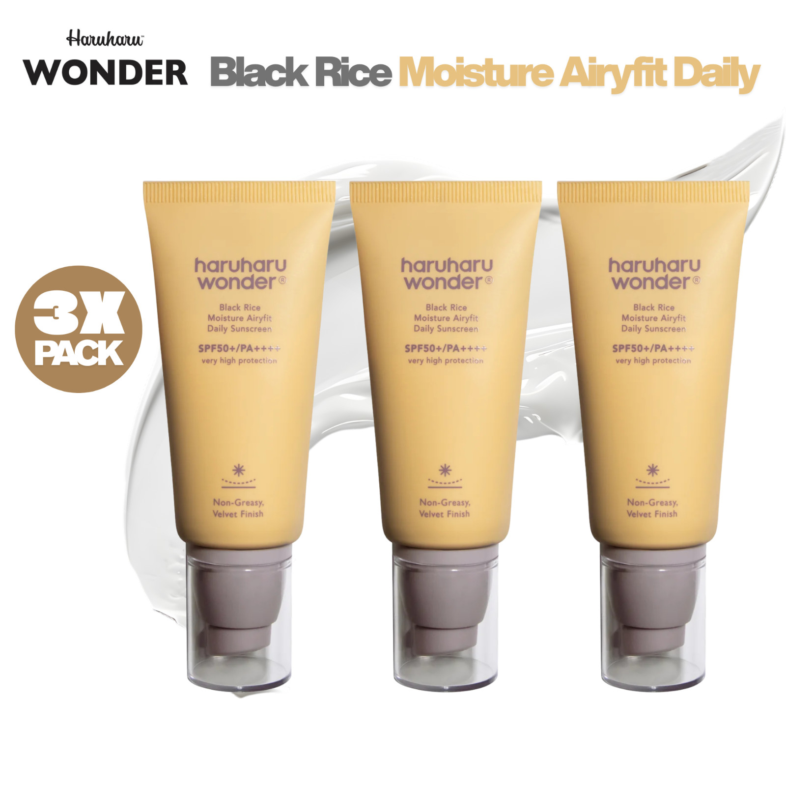 HaruHaru Wonder Black Rice Moisture Airyfit Daily SPF 50+ Sunscreen Hydrating