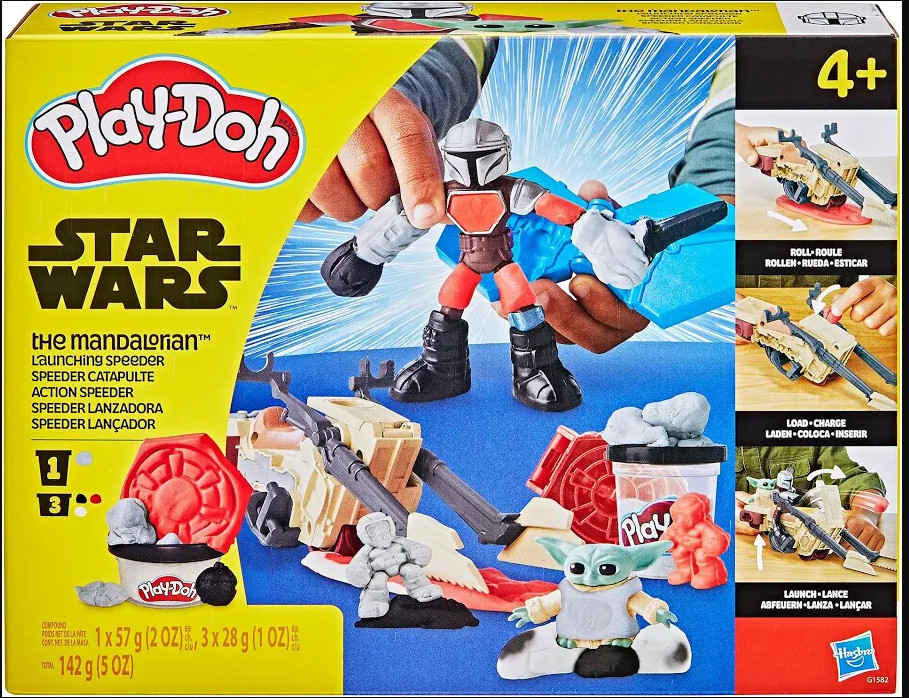 Play -Doh Star Wars The Mandalorian Launching Speeder Interchangeable