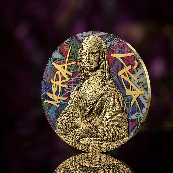 2023 Niue Pop Art Mona Lisa 2 oz Proof Silver Coin