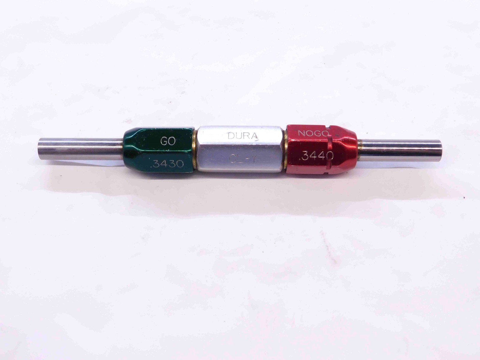 .3430 & .3440 CL Y PIN PLUG GAGE GO NO GO .3438 +.0002 11/32 8.738 mm .343 .344