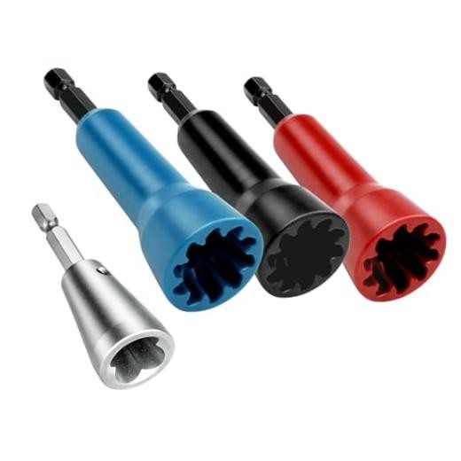 4 PCS Wire Connector Twister for Drill, Fast Wire Twisting Tool with 1/4" 4 Pcs