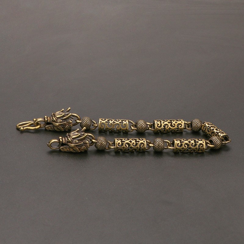 Bracelet Antique Copper Simple Auspicious Cloud Dragon Head Bracelet