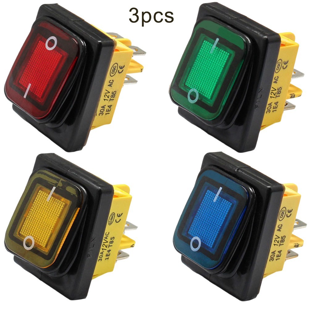 Rocker Switch 4P 30A Waterproof for toggle Switch Suitable for For boats for rvs