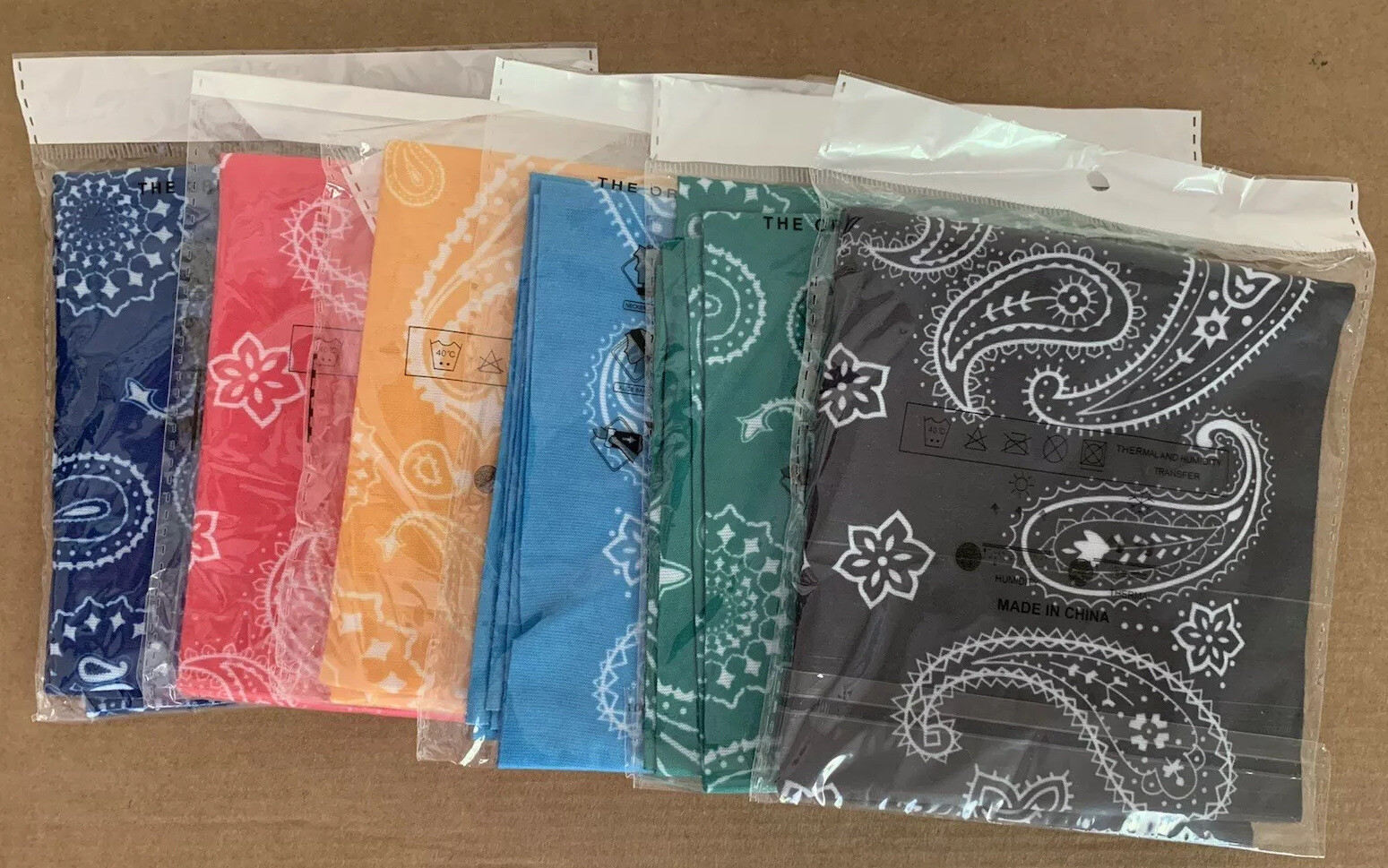 FAYBOX 6 Count Magic Wide Wicking Headbands Outdoor Headwear Face Cover Bandana