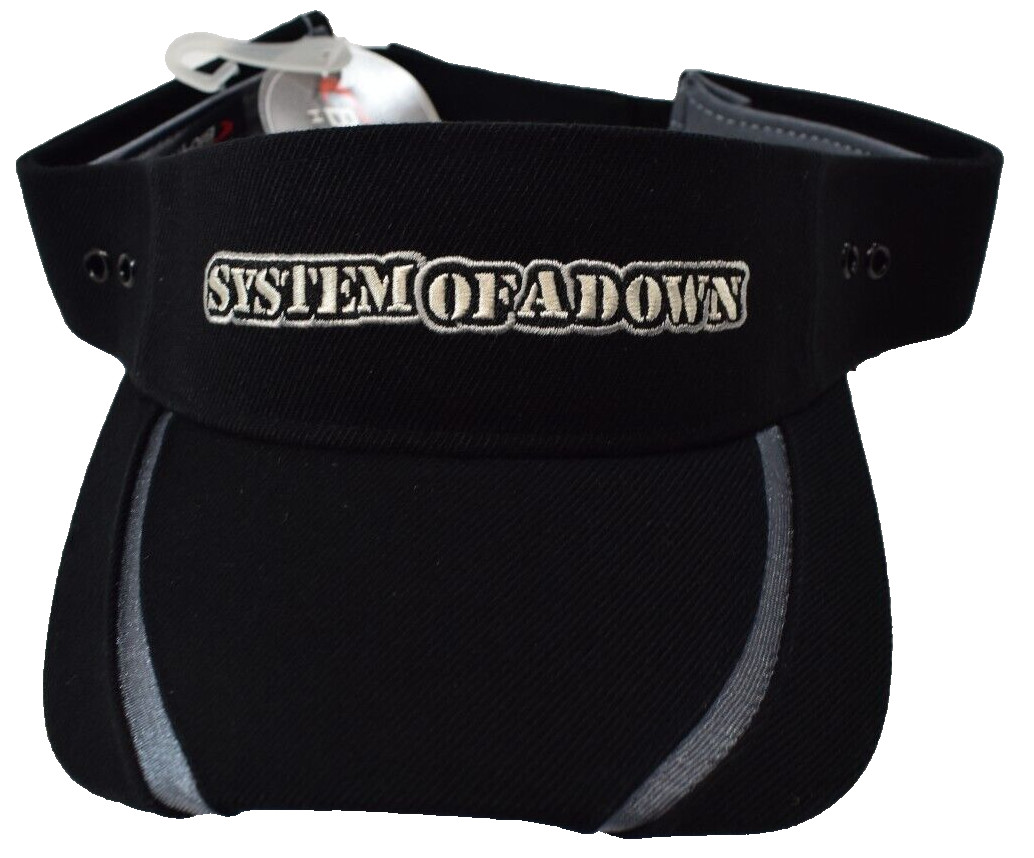 System of a Down Mens System Of A Down SOAD Logo Strapback Visor Cap NWT