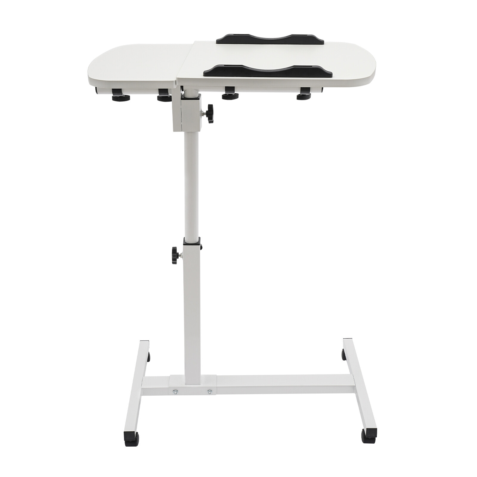 Over Bed Table Mobile Rolling Laptop Stand Computer Bedside Table Adjustable New