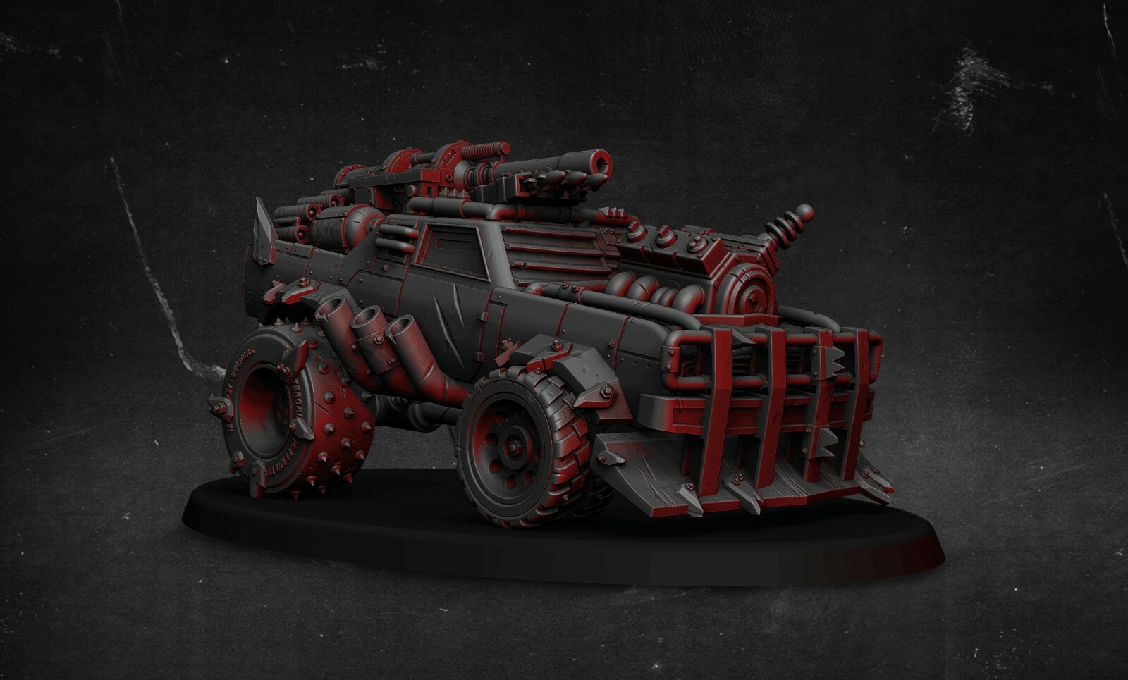 Wargames Compatible - Orc Wagon With Custom Boom Gun, Bulwark