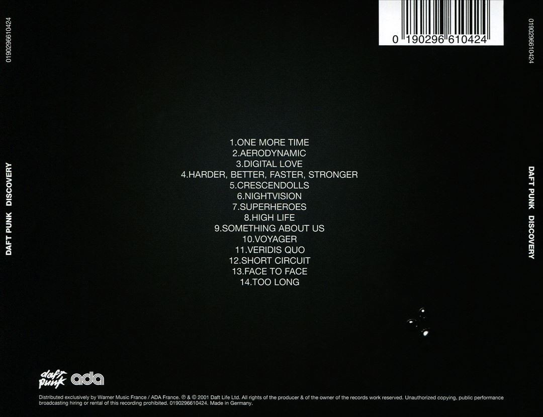 DAFT PUNK DISCOVERY NEW CD