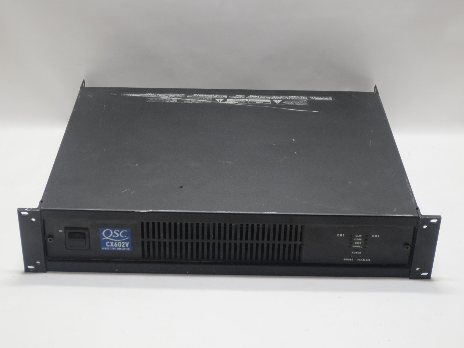 QSC Audio CX602V 2-Channel Professional Power Amplifier 2U Rackmount