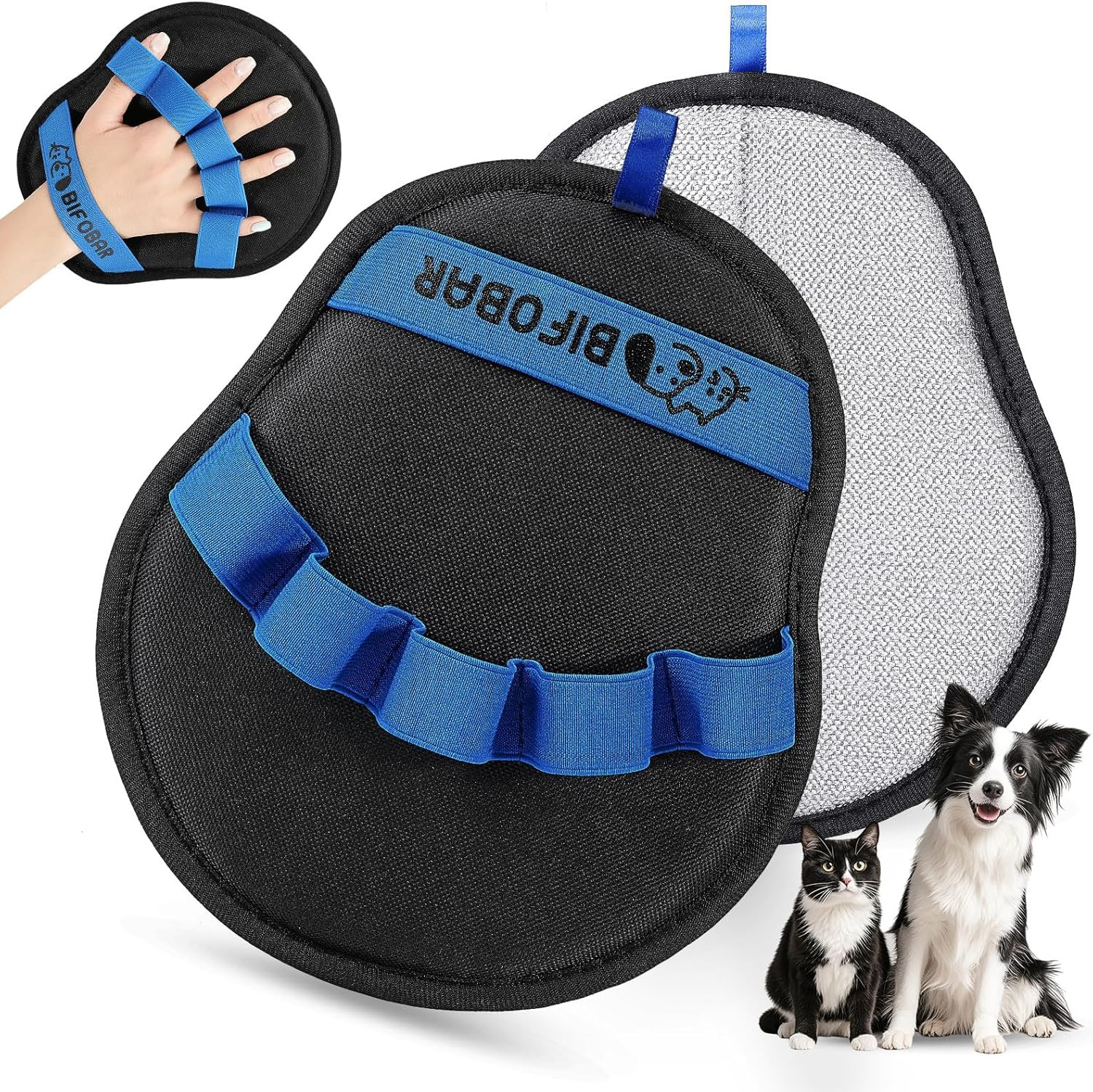 Pet Hair Removal Glove - Magic Brush Electrostatic Mitt for Dogs & Cats, Reusabl