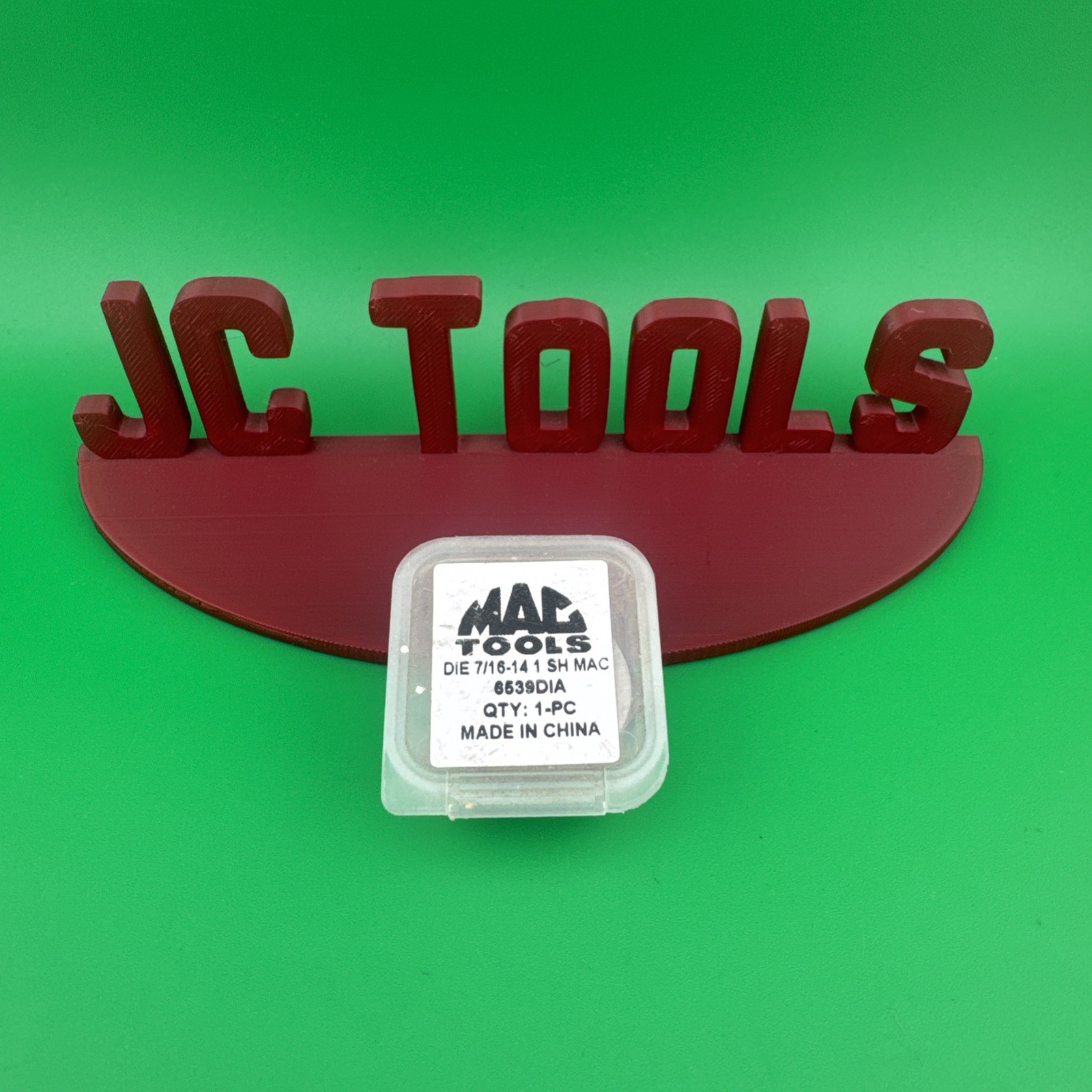 Mac Tools 6539DIA SAE Hexagonal Die 7/16"-14 NC - 1" Shank