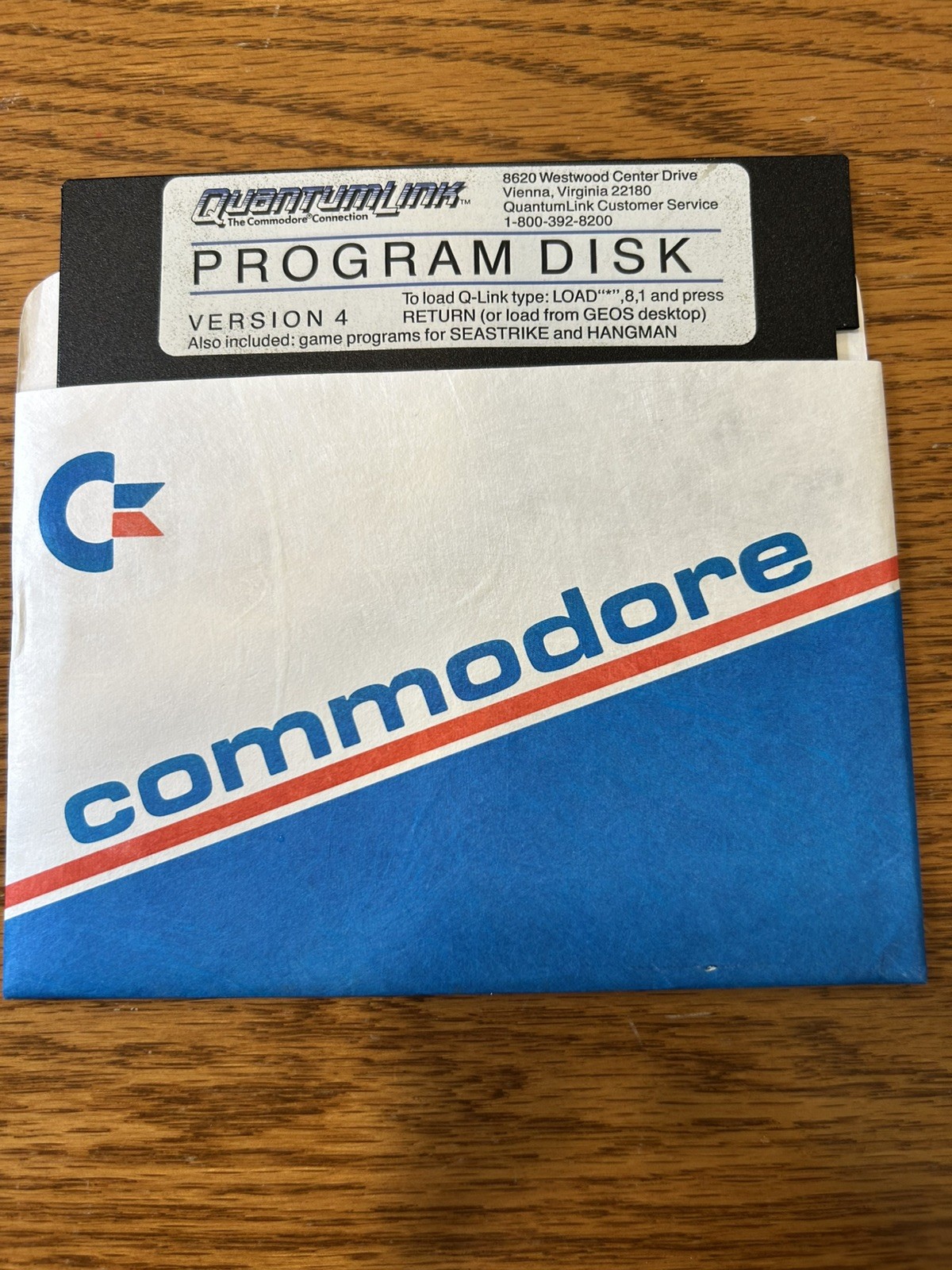 Quantumlink Terminal software Version 4 for Commodore