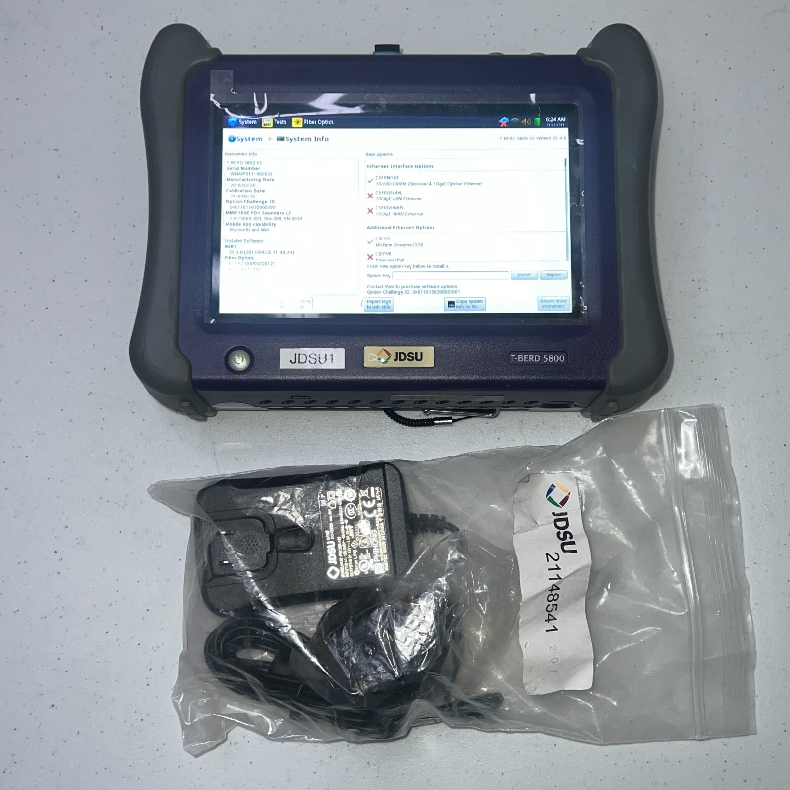 JDSU Viavi T-BERD 5800V2 5811P 1GigE Ethernet Test Platform