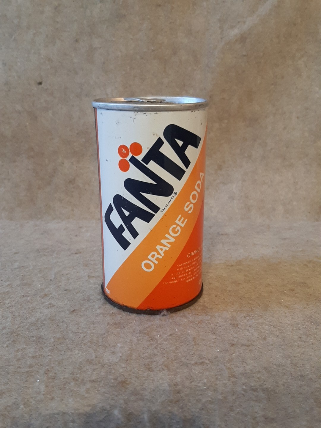 Vintage Pull Tab Beverage Tin Can FANTA Orange Soda Coca-Cola Co Hamburg PA