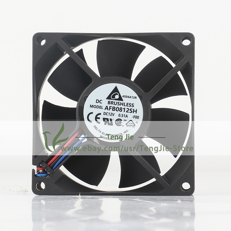 AFB0812SH-F00 DC12V 0.51A 4.08W 8025 80x80x25 3-Wire Axial Cooling Original Fan
