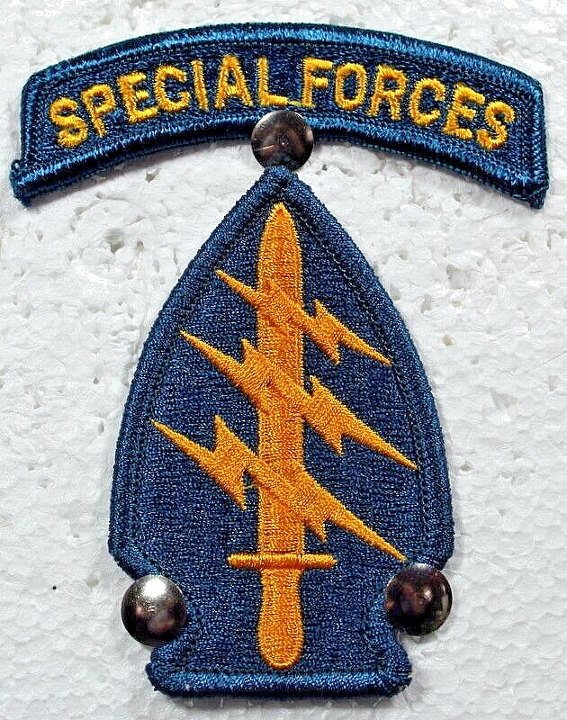 US Army First 1st Special Forces Command Patch & Tab Insignia Badge Full Color