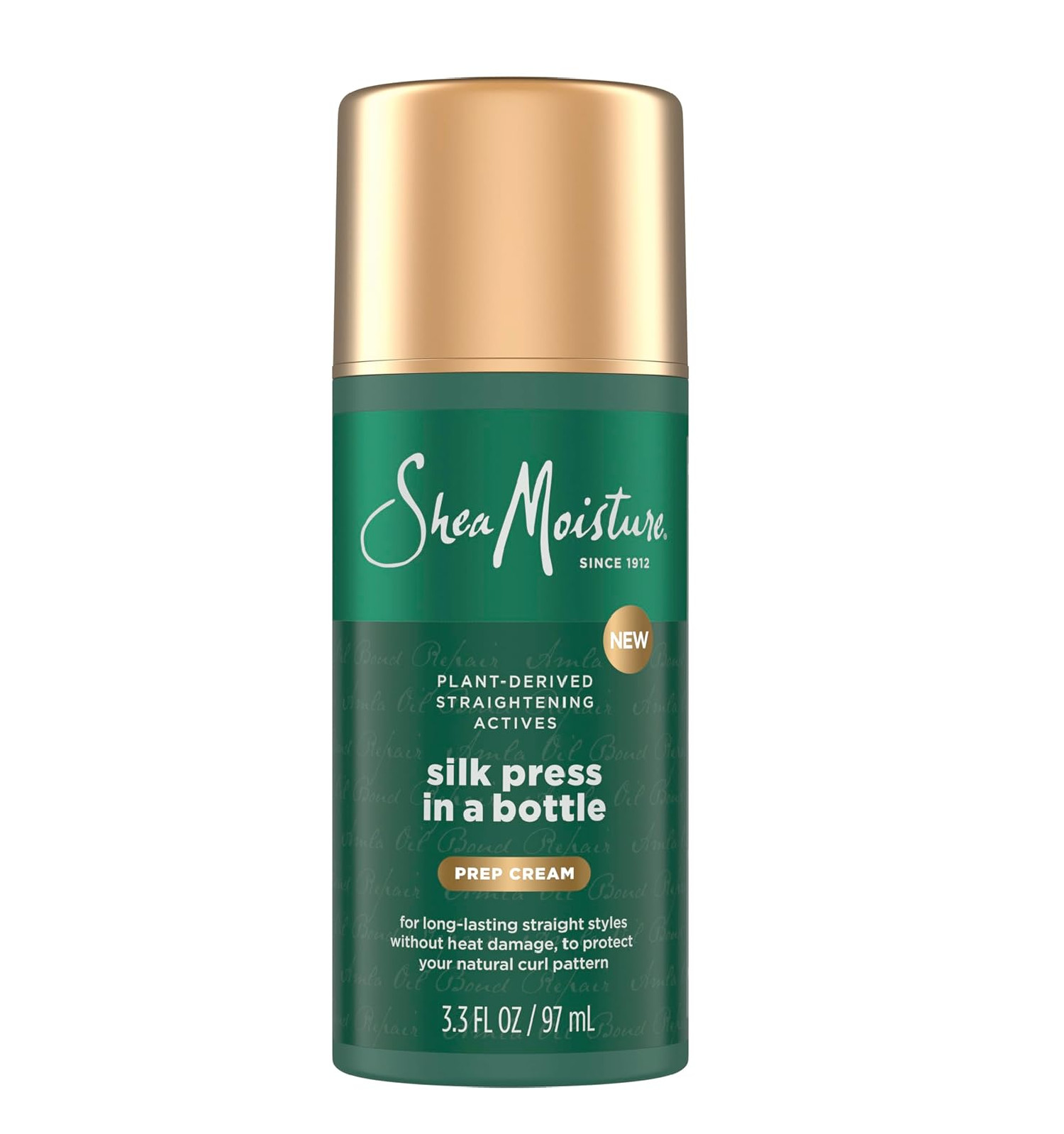 Silk Press Prep Cream with Plant-Derived Straightening Actives, Alma Oil & Hydro