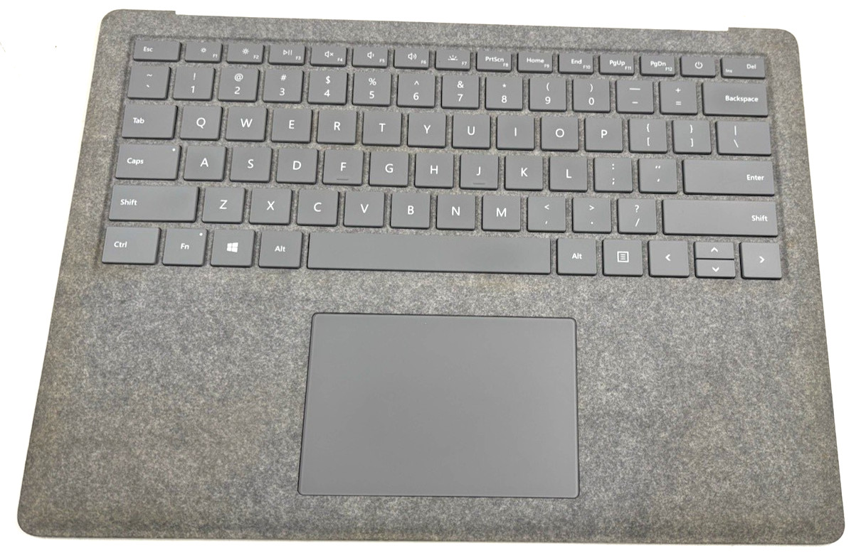 Microsoft Surface Laptop 1 / 2 1769  Palmrest Keyboard w/ Touchpad Part Silver