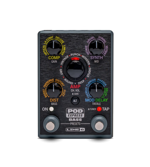 Line 6 POD Express Bass Multi-Effects Processor Pedal with Amp Modeling