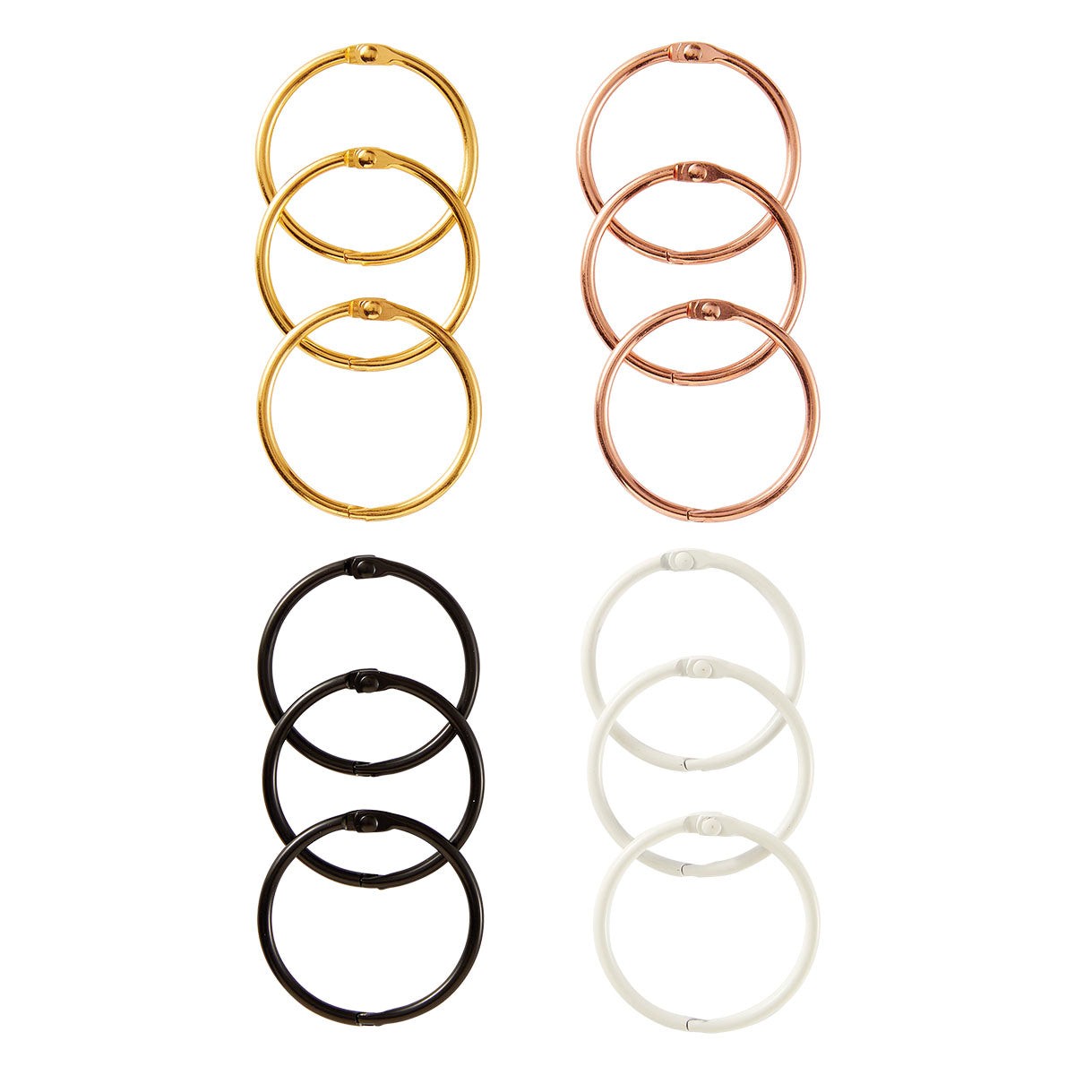 Spellbinders 1.5" Book Rings 12/pc, SCSE-014