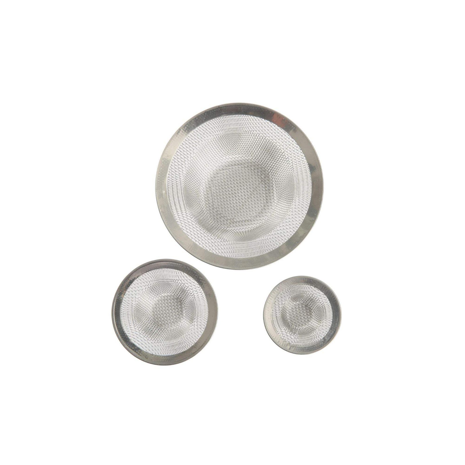 Sink Strainers Stainless Steel Mesh: 3 Pack