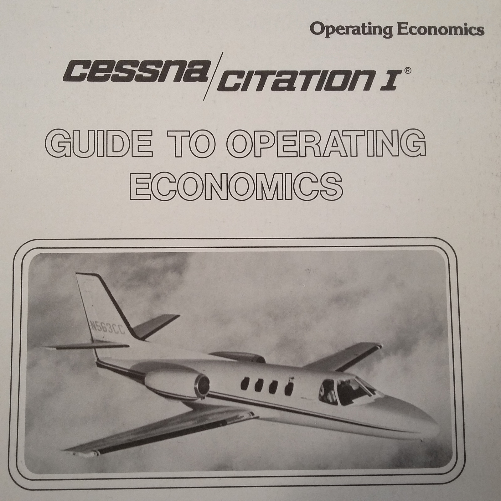 Original 1982 Citation I "Guide to Operating Economics" Brochure, Tri-Fold,