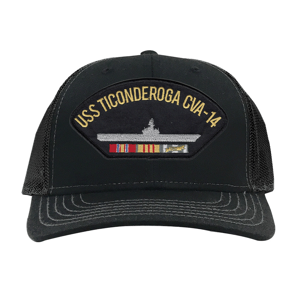 USS Ticonderoga CVA-14 Vietnam Mesh Ball Cap Officially Licensed