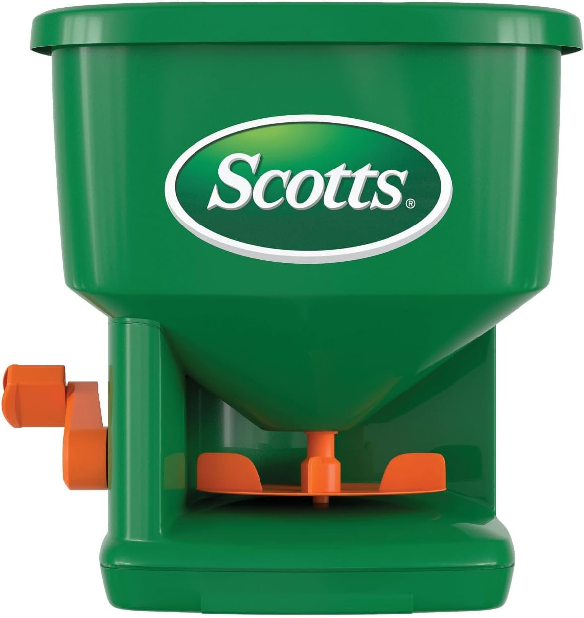 Whirl Hand-Powered Spreader for Grass Seed, Fertilizer, Salt, Ice Melt, Handheld