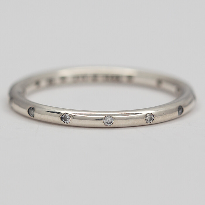 NEW AUTHENTIC PANDORA DROPLETS RING 190945CZ  MULTIPLE SZ W SUEDE POUC
