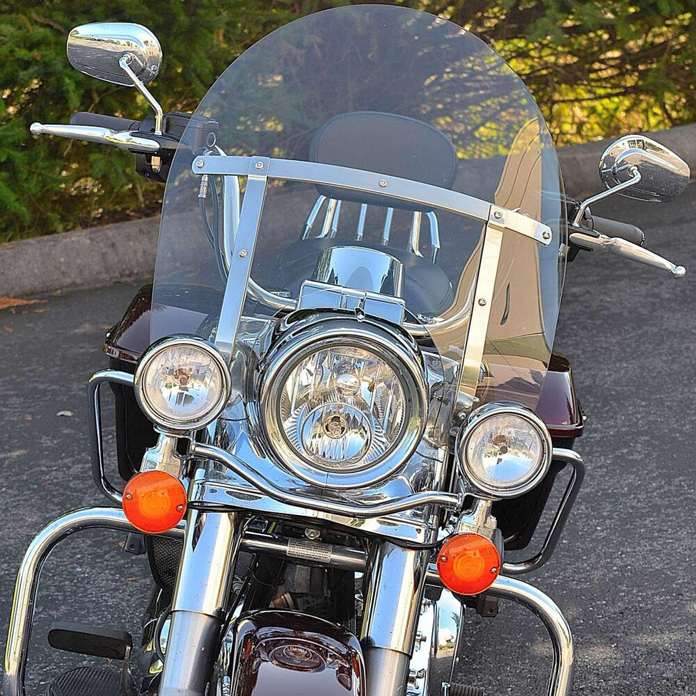 28" Windshield Windscreen W/ Bracket For Harley Touring Road King FLHR 1994-2025