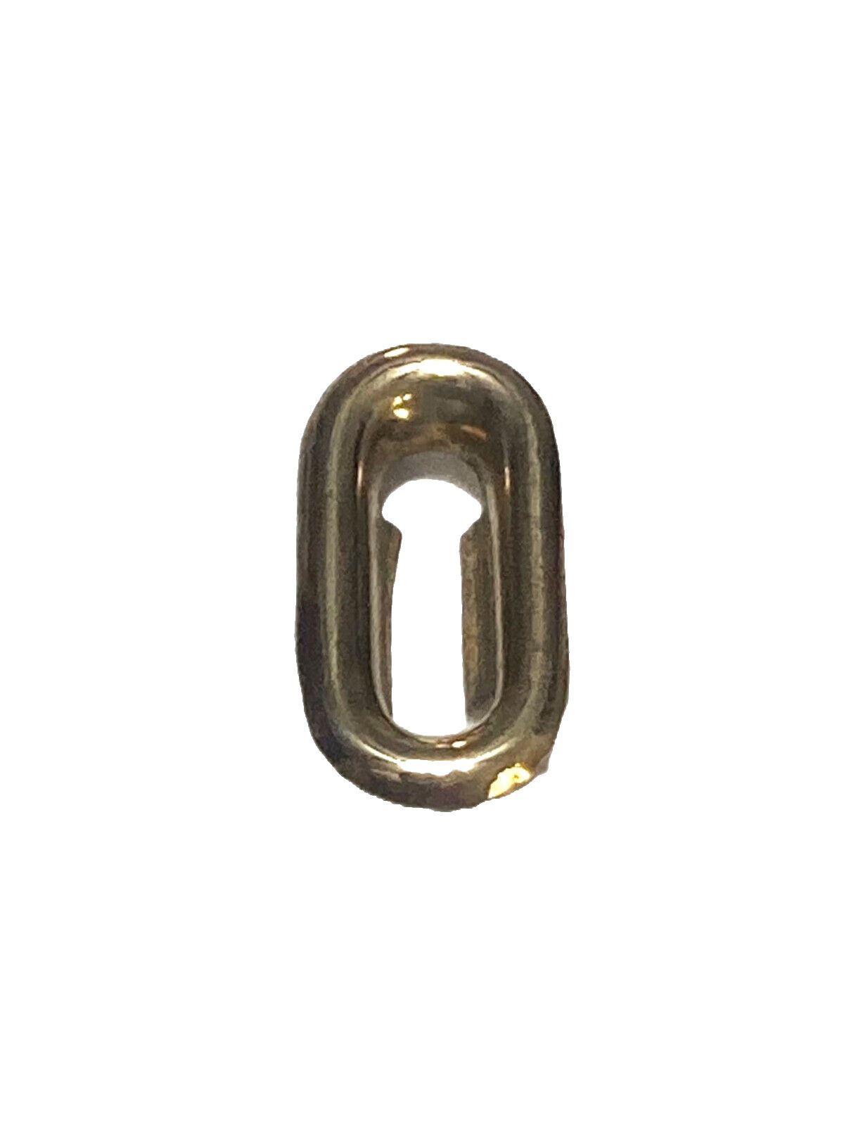 Stamped Brass Oval Keyhole Insert key hole antique
