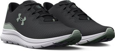 Under Armour Women's UA Charged Impulse 3 Running Shoes Jet Gray/Green/Green - 3