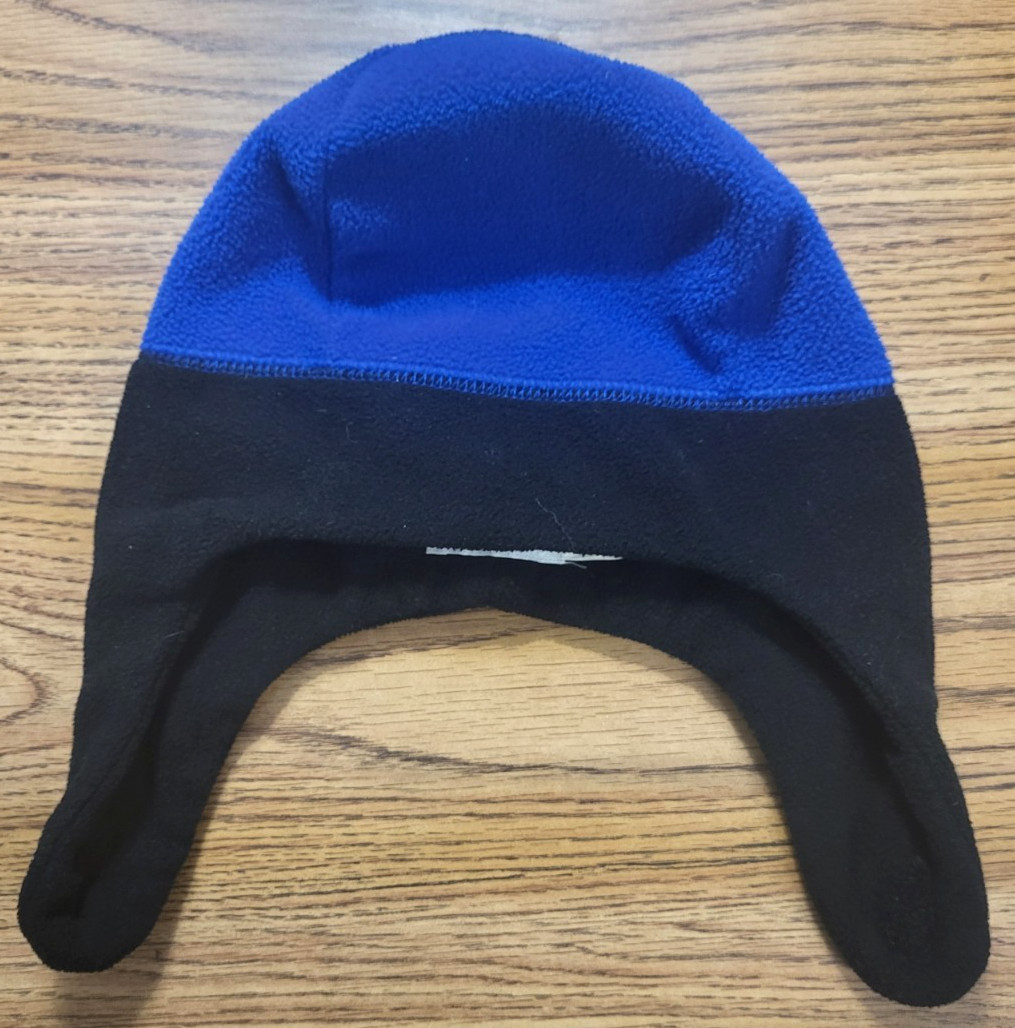 Place Est. 1989 Little Boy's Winter Fleece Hat Beanie Black Blue Large 2-4 Years