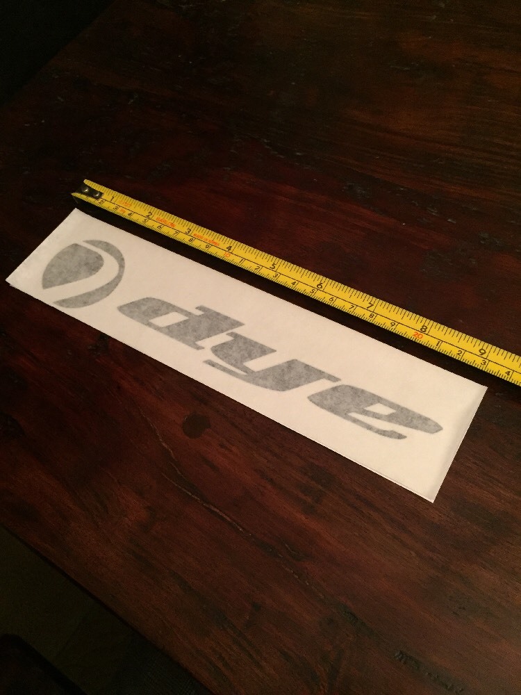 Dye Paintball Vinyl Decal